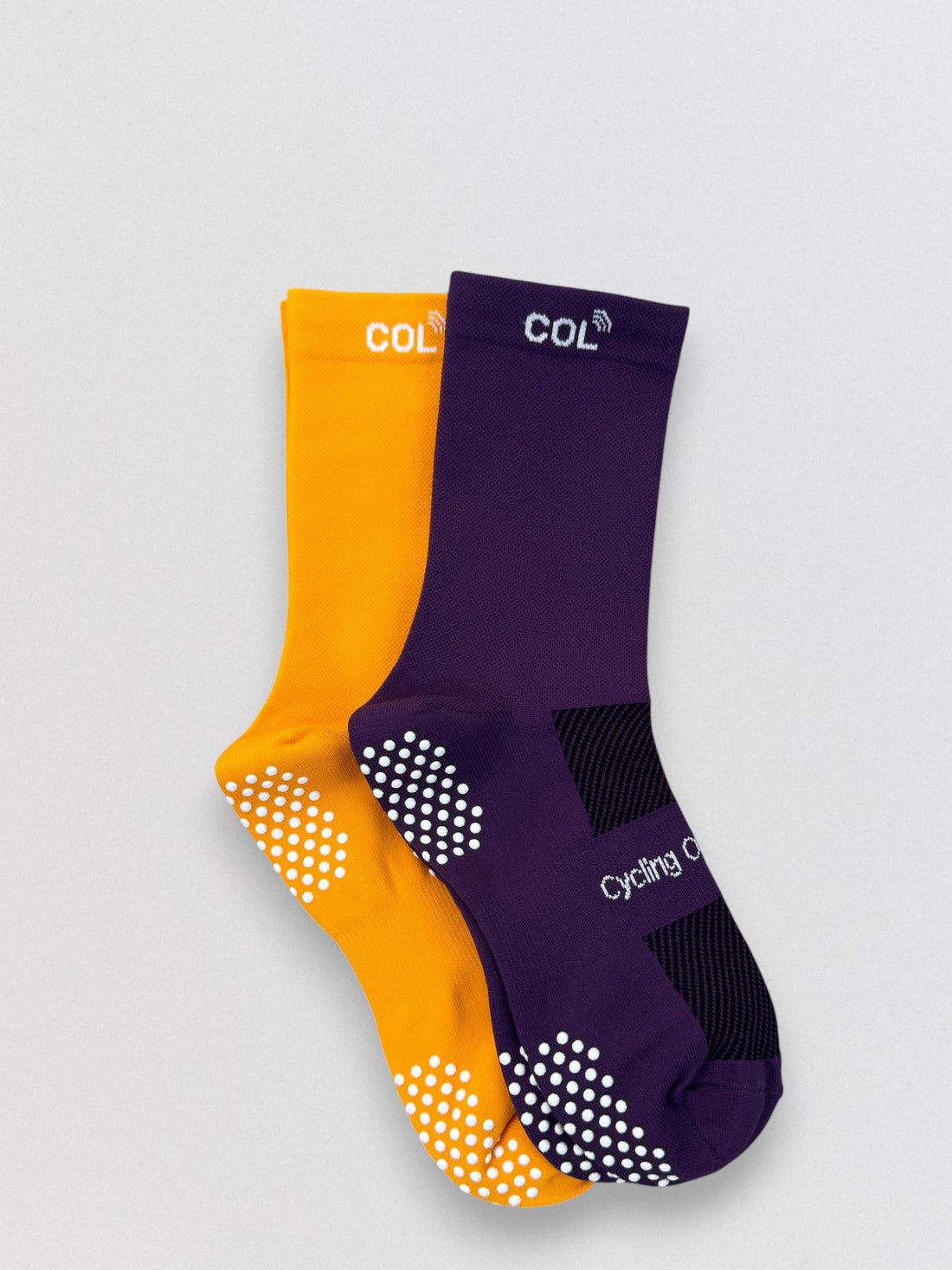 Purple & Gold Compression Cycling Sock Bundle