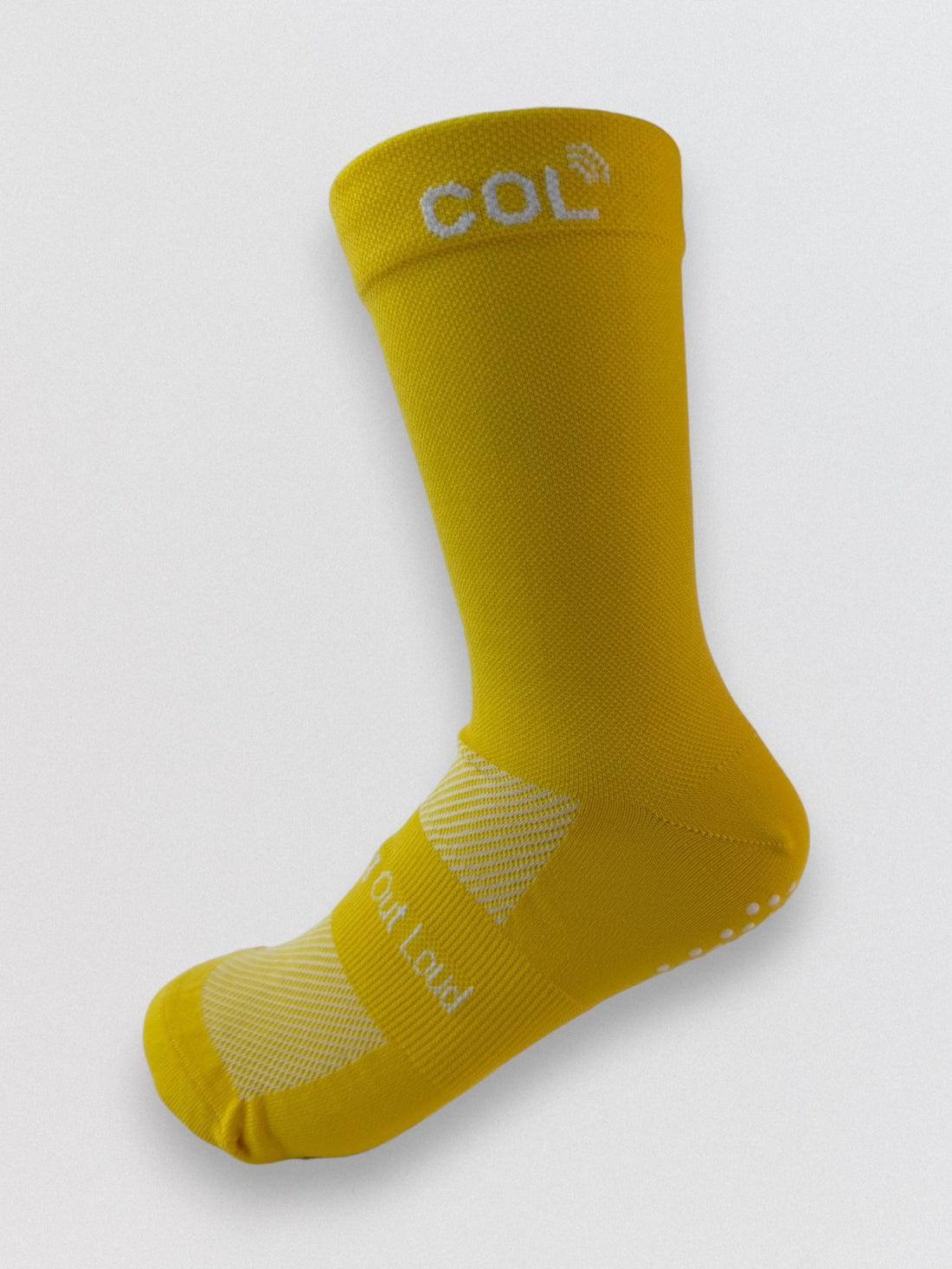 Canary Yellow Compression Cycling Socks