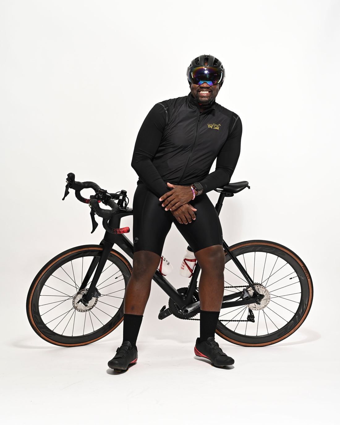 Men's Black Cycling Vest/Gilet