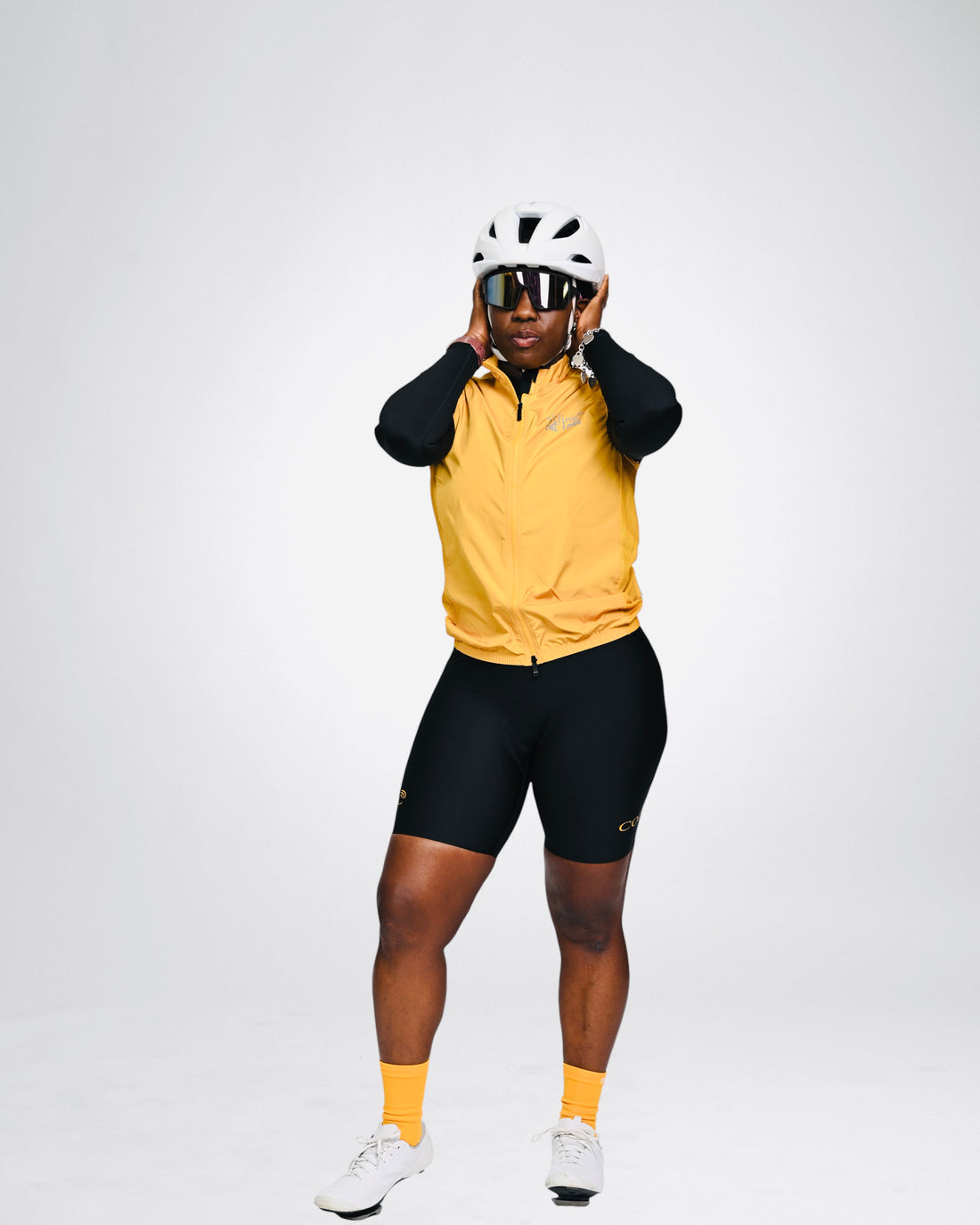 Women's Gold Cycling Vest/Gilet